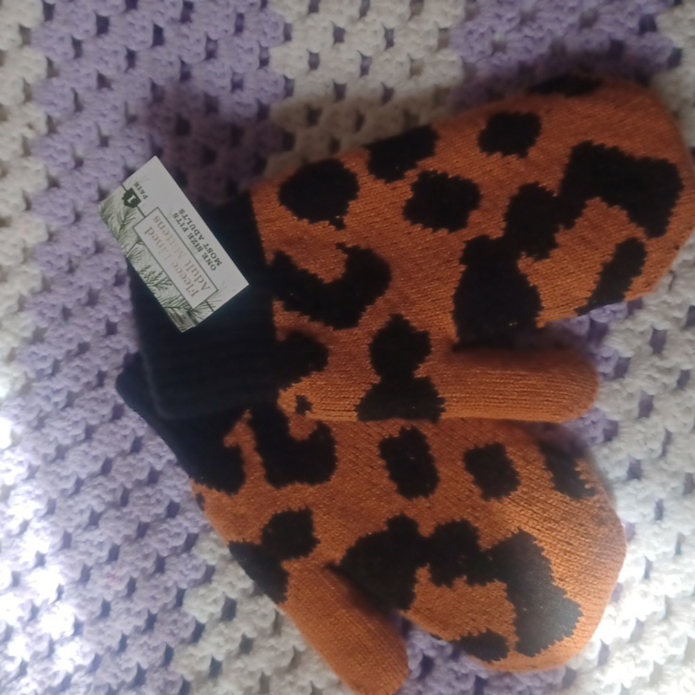 Fleece Lined Adult Mittens